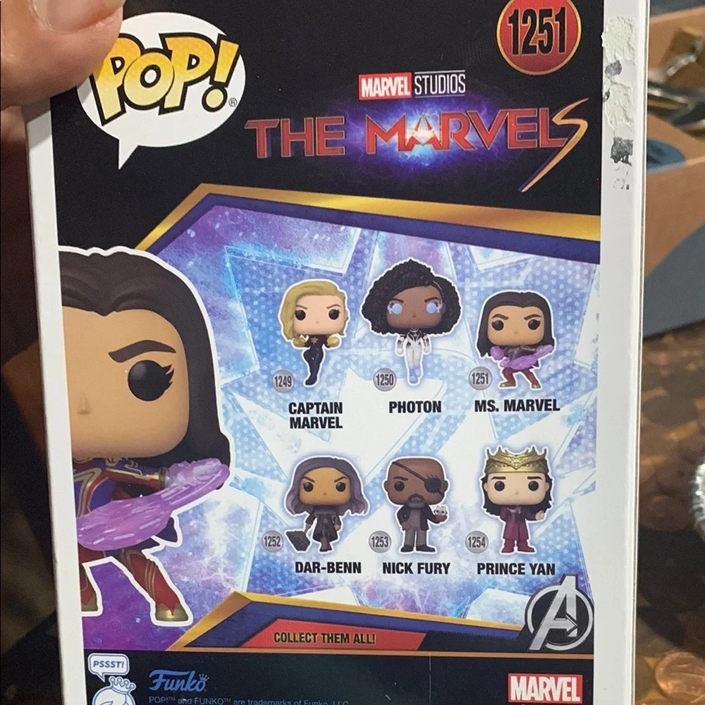 Funko Pop! Ms. Marvel Figure - Purple and Black - Picture 3 of 4